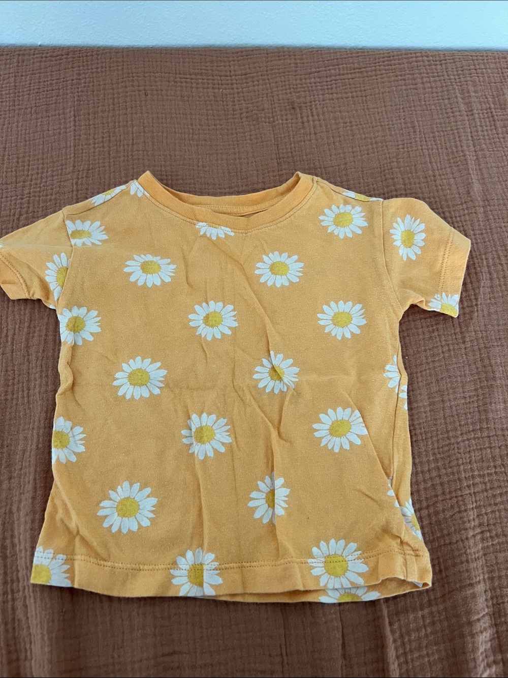 Old Navy Yellow Daisy Print Kids Tee